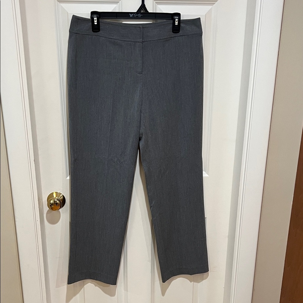Liz Claiborne, “Audra”, woman’s, gray, dress pants. Size 12 petite.